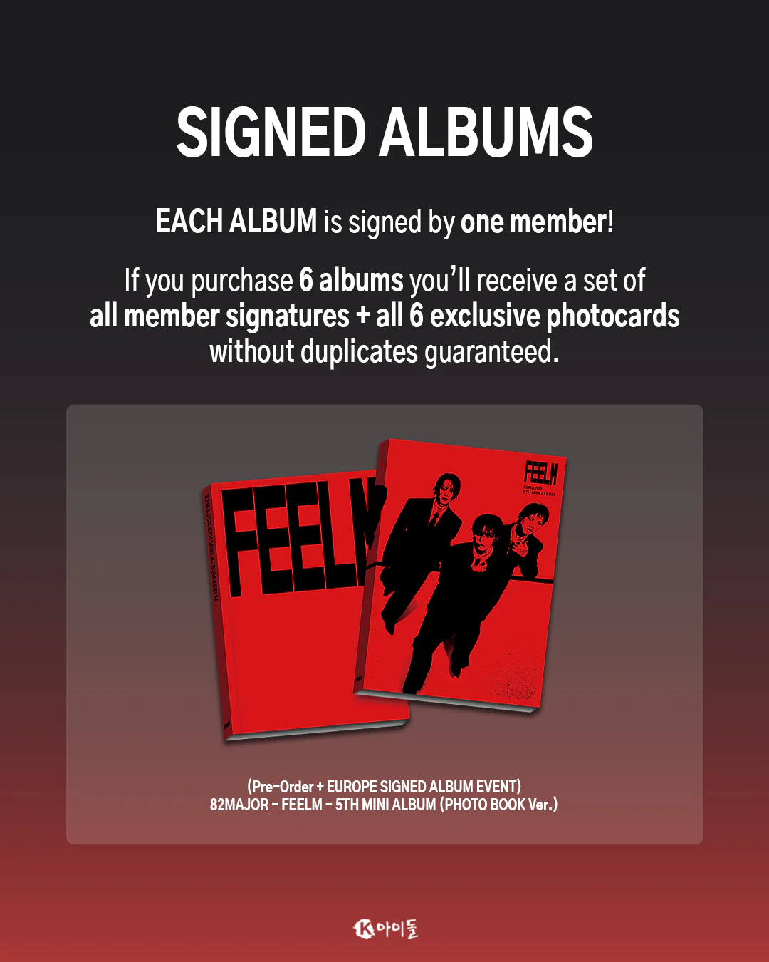 [K IDOL PREORDER EVENT] 82MAJOR - FeelM - 5th mini album - Image 2