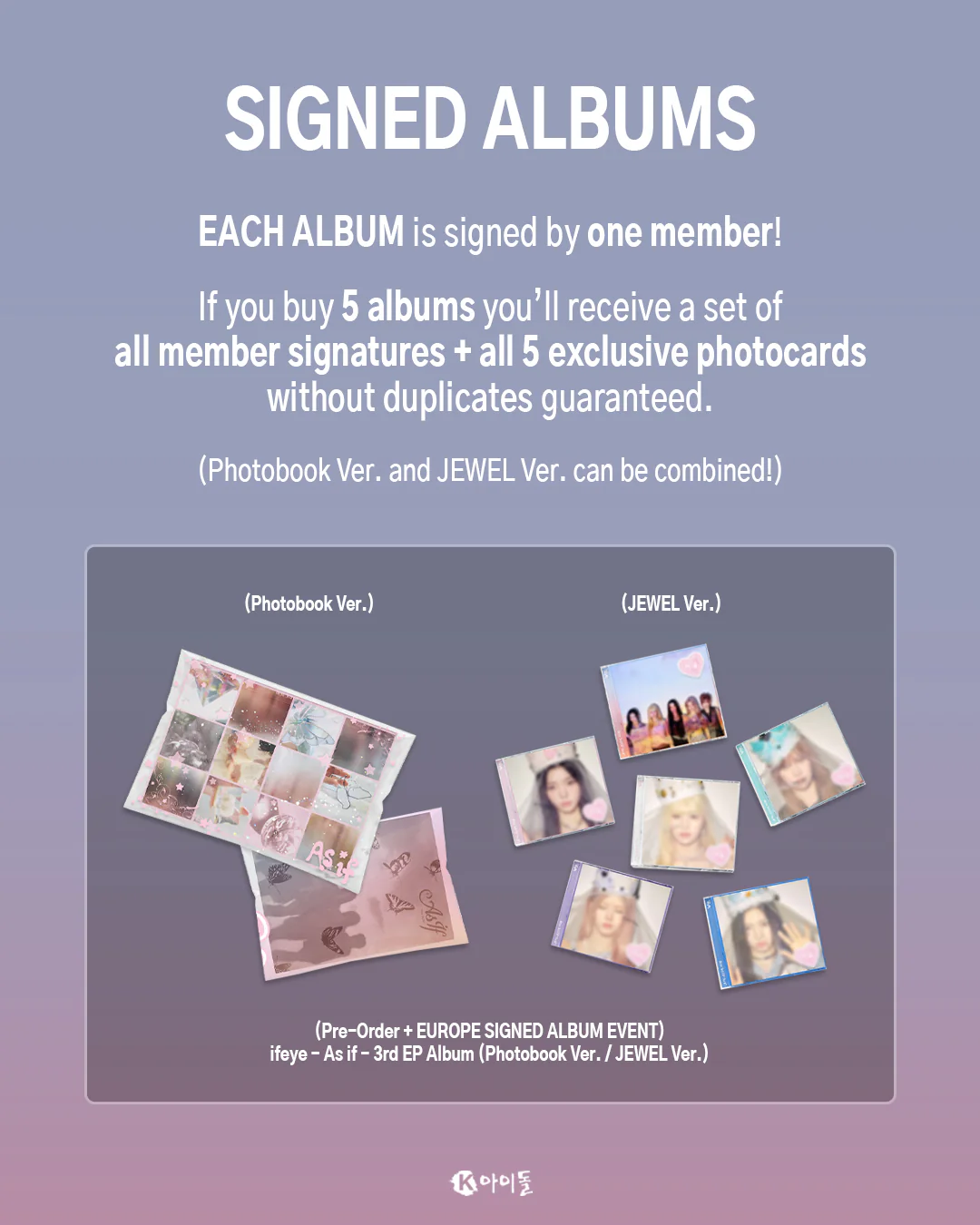 [K IDOL PREORDER EVENT] IFEYE - As If - 3rd EP album - Image 4