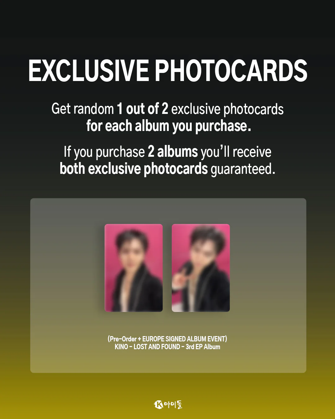 [K IDOL PREORDER EVENT] KINO - Lost And Found - 3rd mini album - Image 3