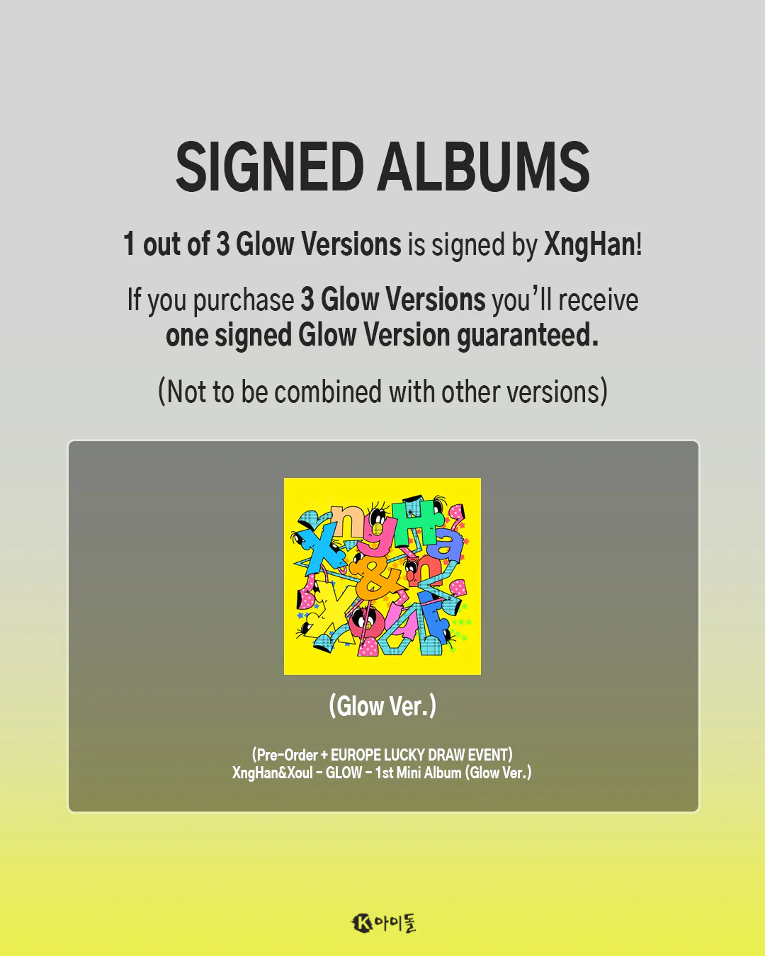 [K IDOL PREORDER EVENT] XNGHAN&XOUL - Glow - 1st mini album - Image 3