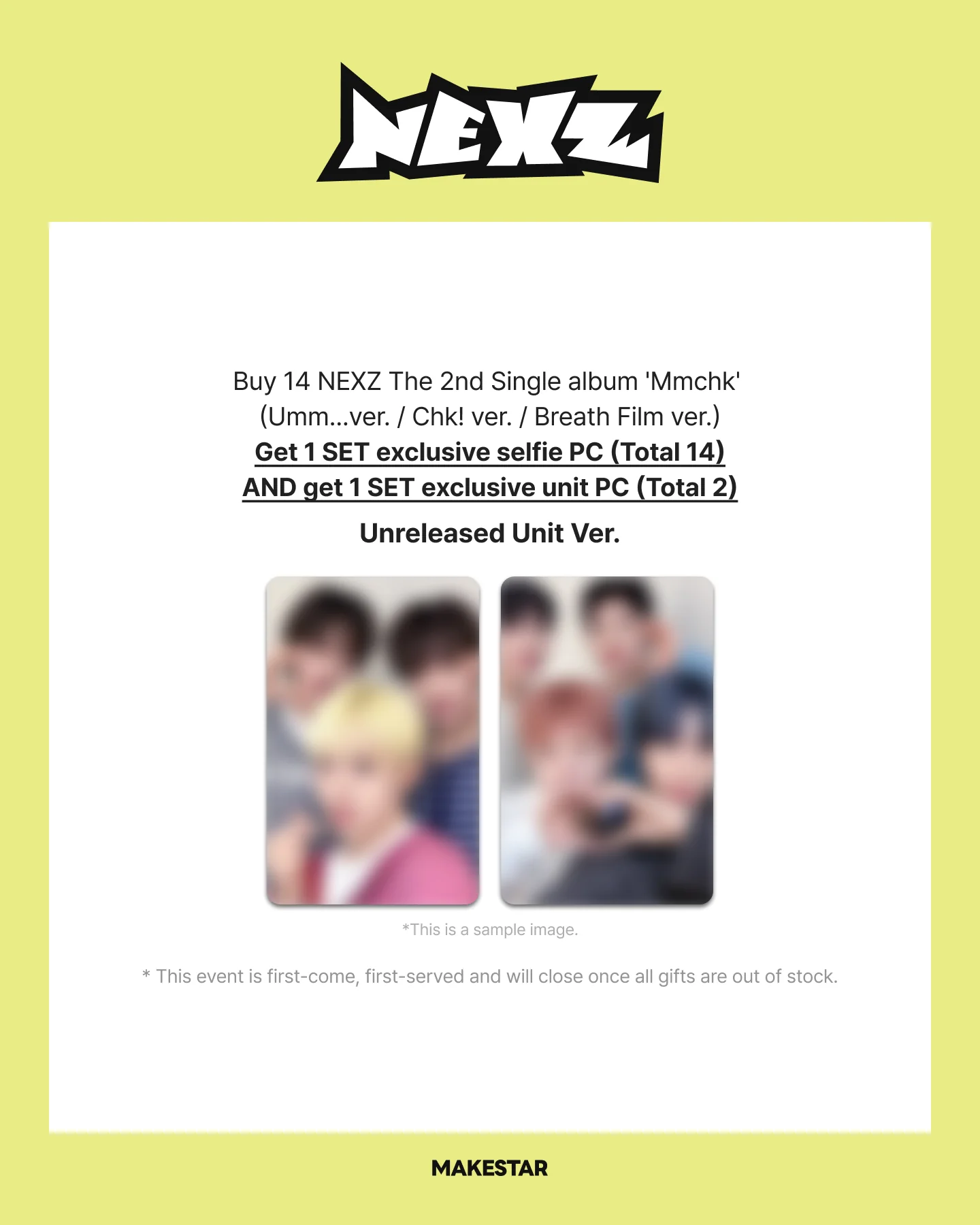 [MAKESTAR LUCKY DRAW EVENT] NEXZ - Mmchk - 2nd single album - Image 4