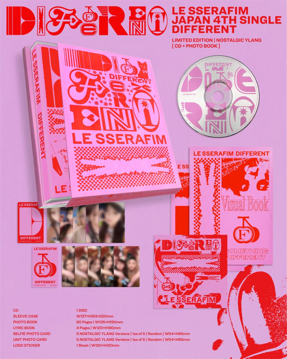 LE SSERAFIM - Different - Japan 4th single album - Image 3