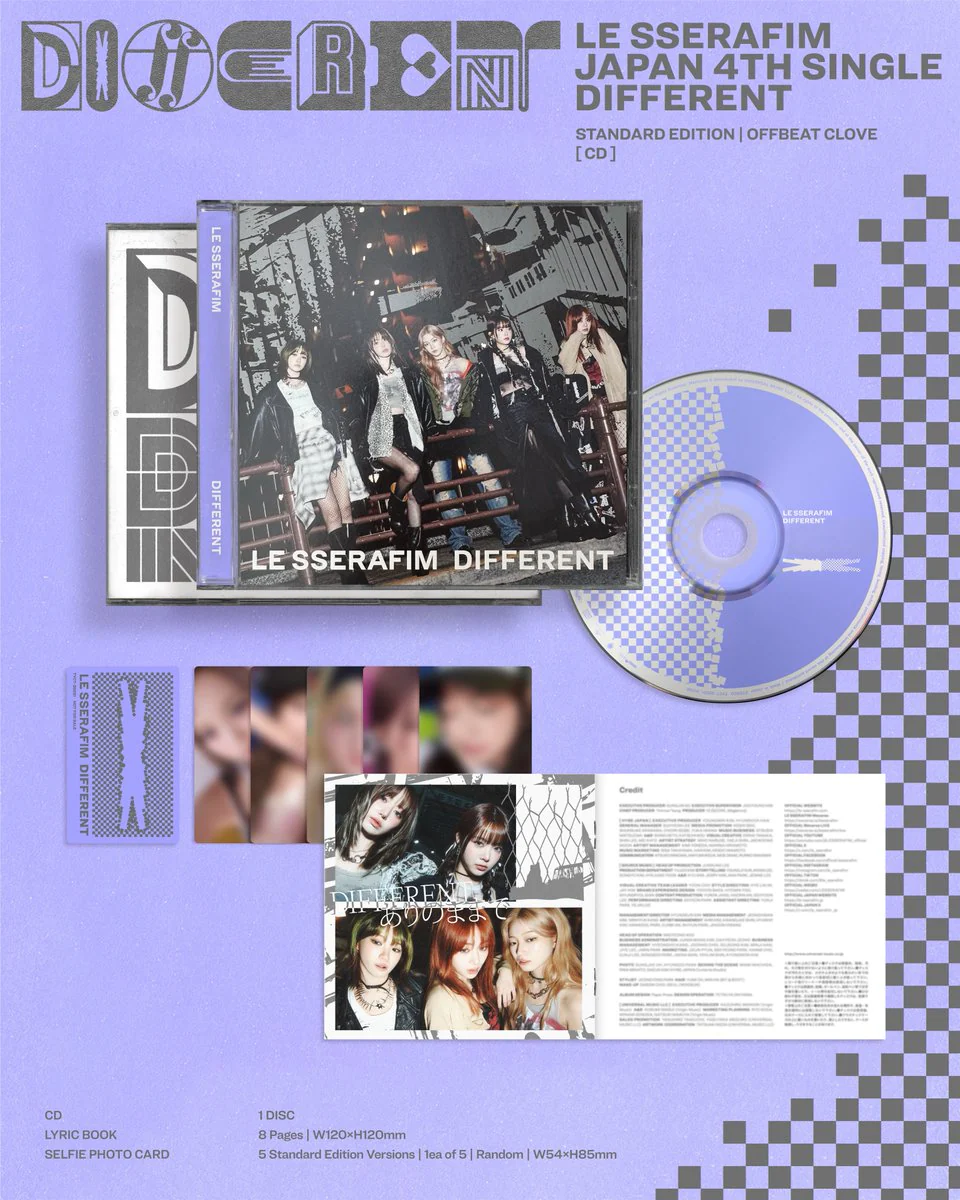 LE SSERAFIM - Different - Japan 4th single album - Image 4